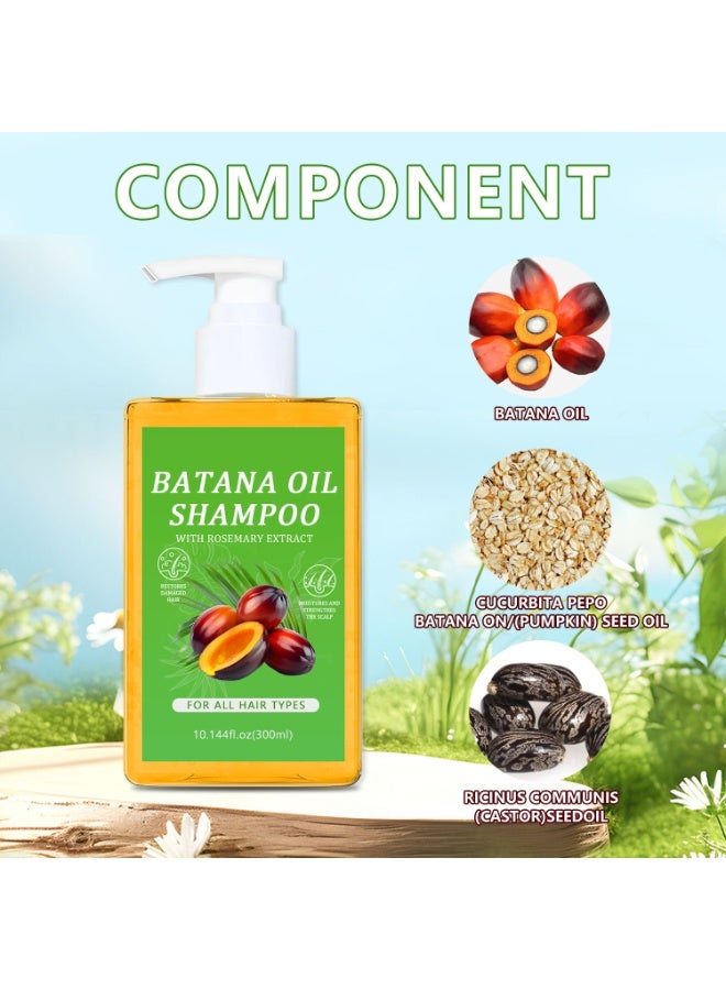 شامبو زيت باتانا ذو القوة الاحترافية: ينظف فروة الرأس ويصلح الشعر التالف بشكل مكثف – يرطب الخصلات الجافة، يقوي الشعر لمنع التكسر وتقصف الأطراف، يحافظ على الرطوبة للحصول على شعر ناعم وخالي من التجعدات وسهل التصفيف. - Image 2